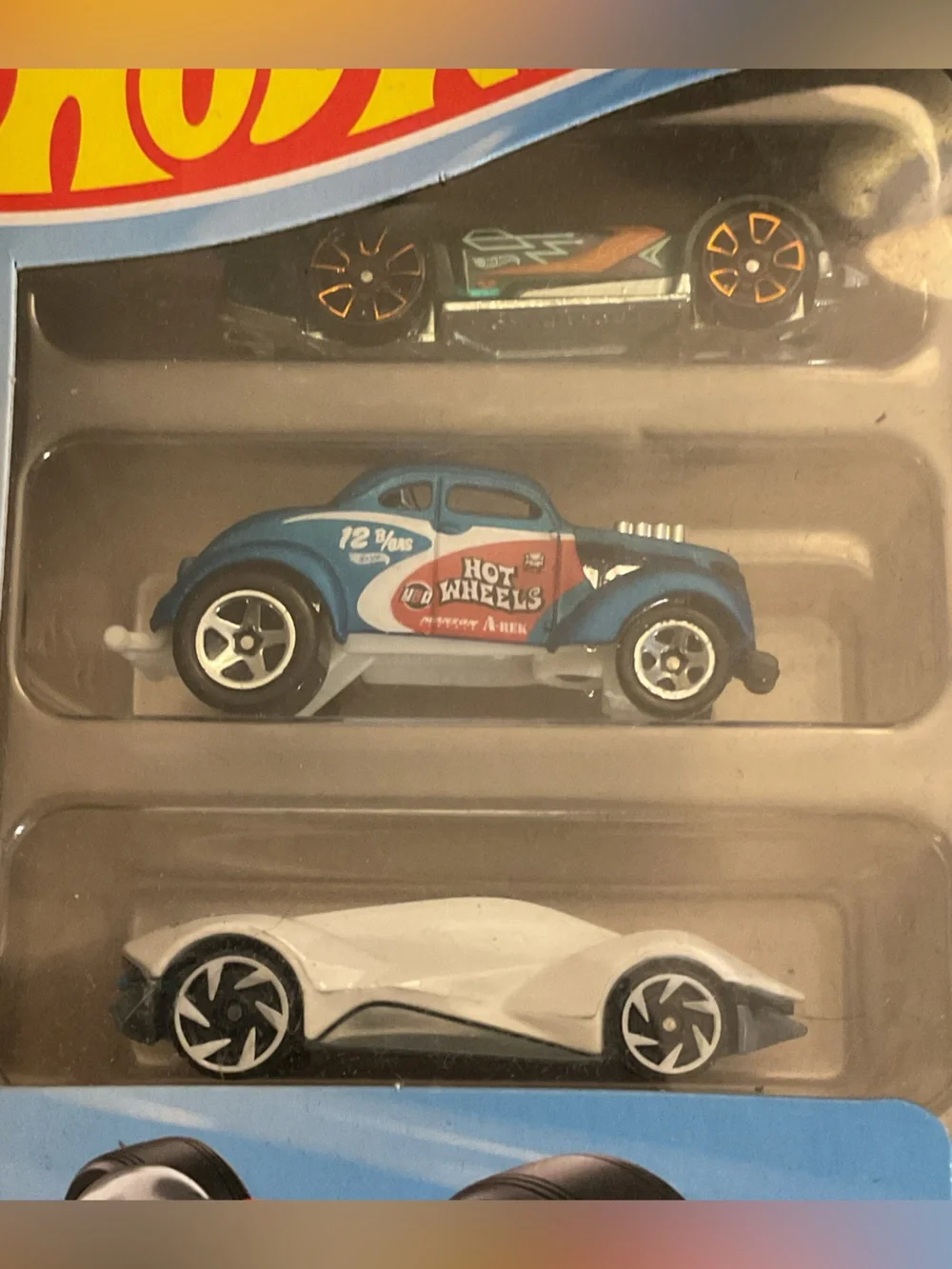 Hot Wheels Style 10-Pack Kids Toy Cars - Blue, Red, Black, White